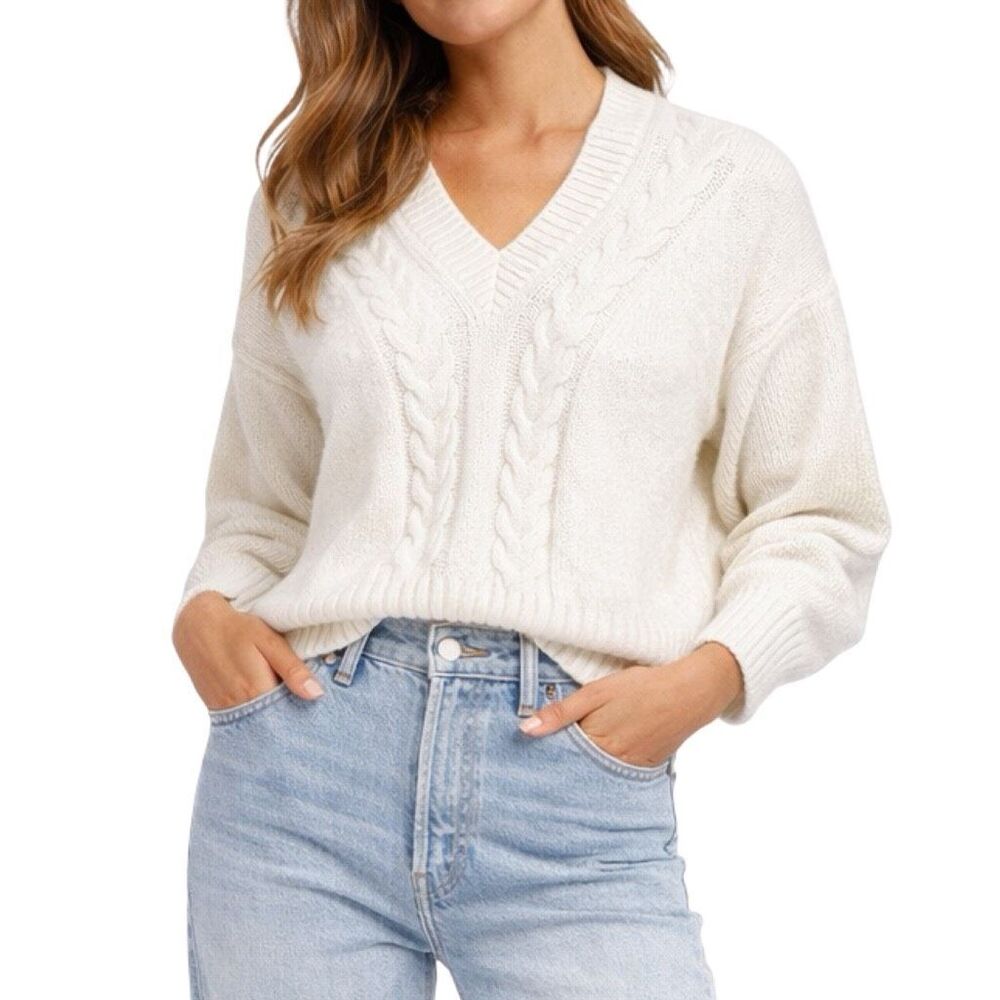 Anthropologie x Amo Ketanji Sweater - Size Small - Bone